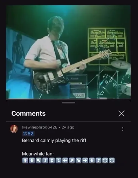 Bernard Calmly Playing the Riff