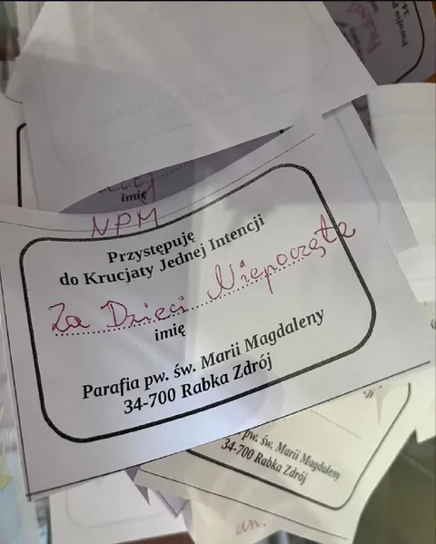 Krucjata Jednej Intencji za dzieci