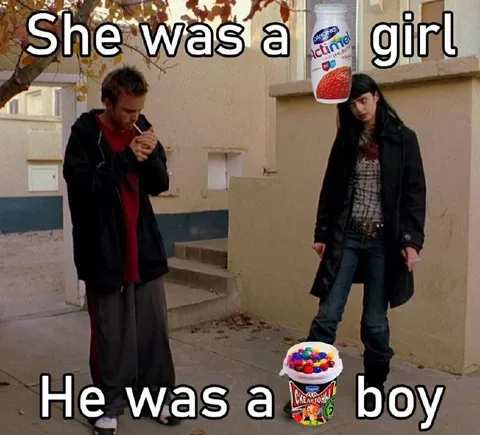 Actimel Girl and Кремлёнка Boy