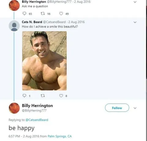 Be Happy Twitter Reply