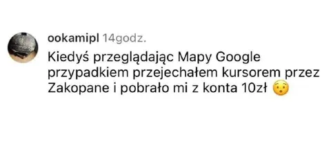 Opłata za przejazd kursorem