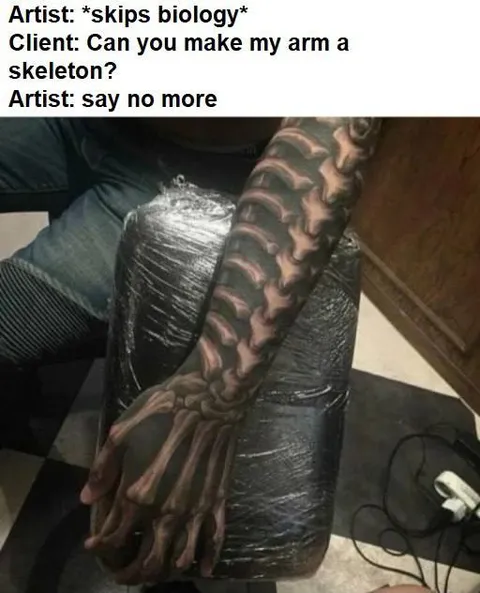 Artist Makes a Skeleton Arm