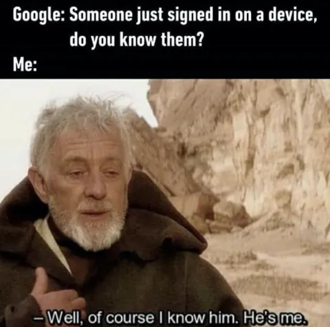 Google Asks Who Signed In