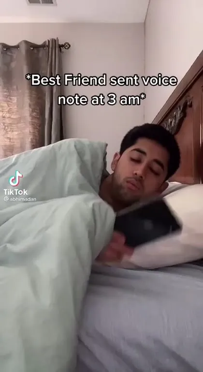 Best Friend Voice Note at 3 AM
