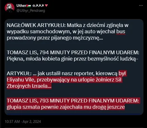 Tomasz Lis przed finałowym udarem