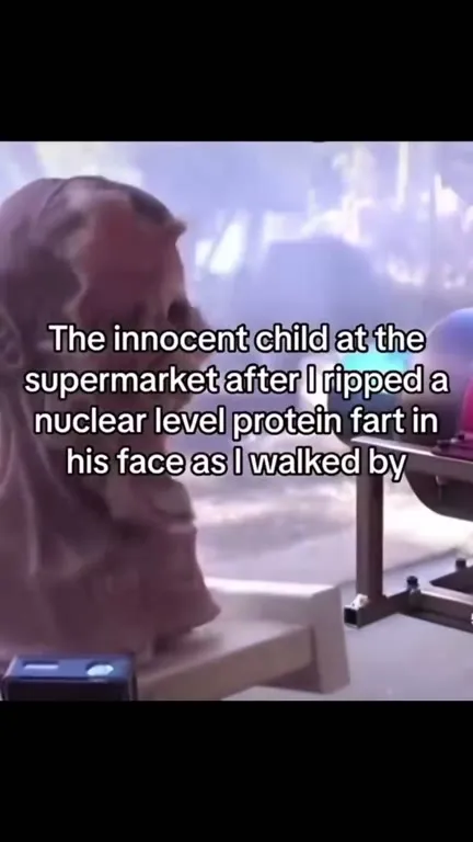 Innocent Child After Protein Fart