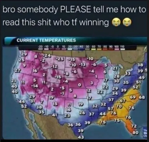 Who Is Winning This Temperature Map?