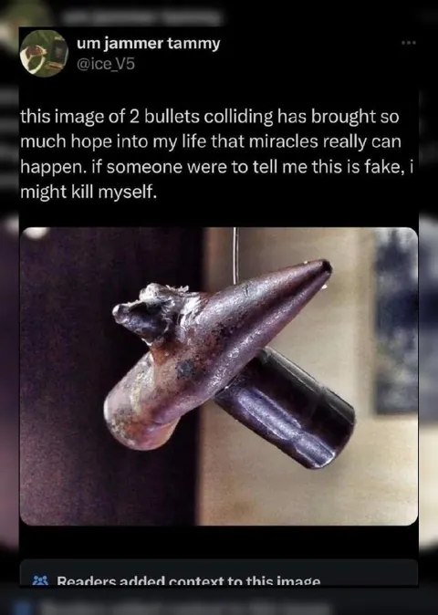 Two Bullets Colliding
