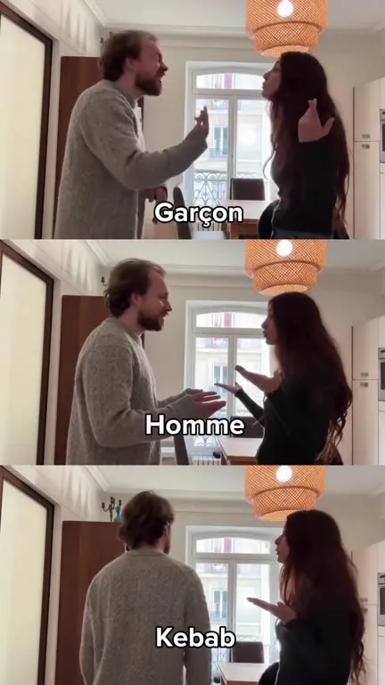Garçon, homme, kebab