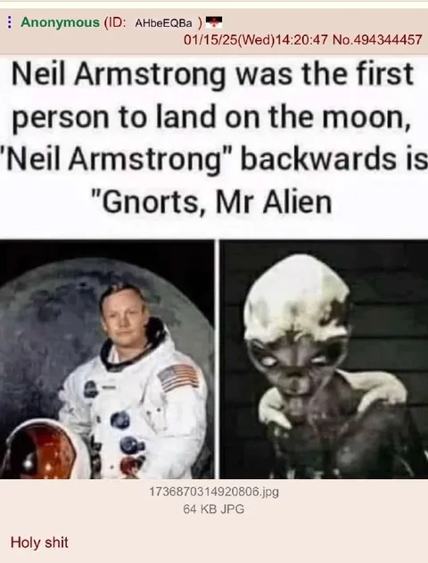 Neil Armstrong Alien Anagram