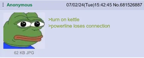 Pepe Loses Power After Kettle