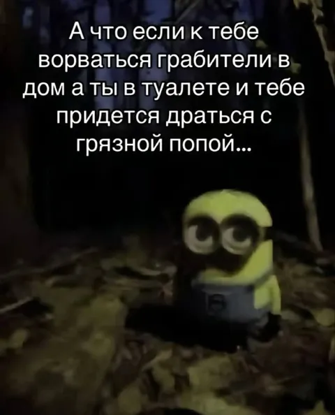 Грязная попа против грабителей