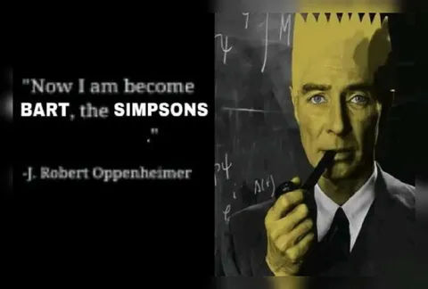Oppenheimer Becomes Bart Simpson