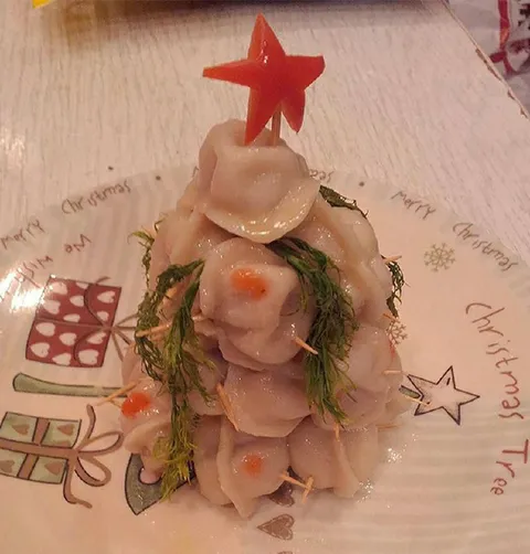 Dumpling Christmas Tree