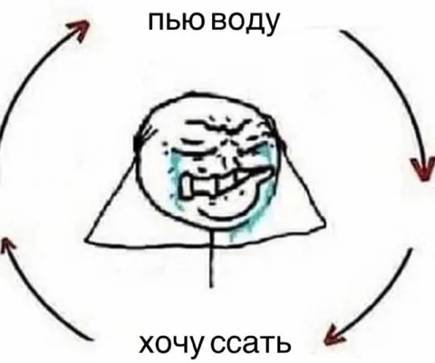 Пью воду — хочу ссать