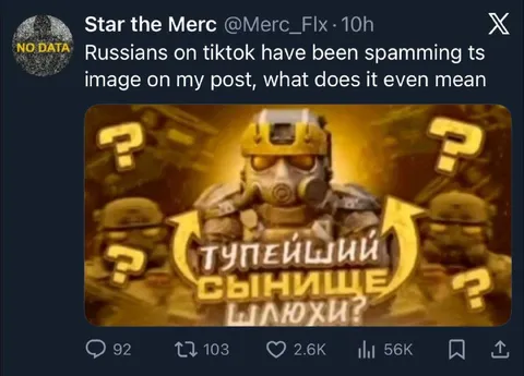 Russians Spam the Confused Soldier