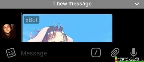 One New Message From xBot