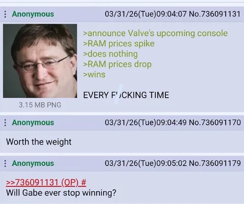 Gabe Newell Always Wins