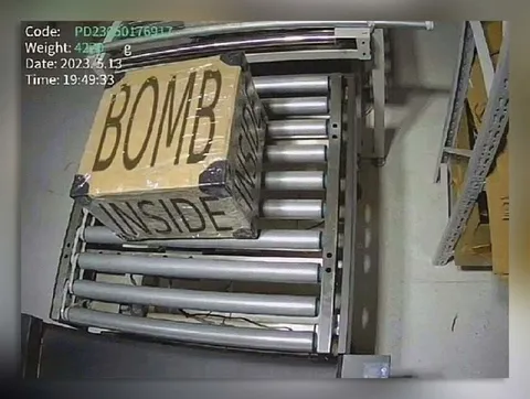 Bomb Inside the Conveyor Box