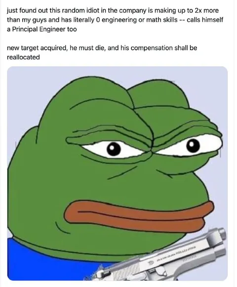 Pepe Targets Overpaid Engineer