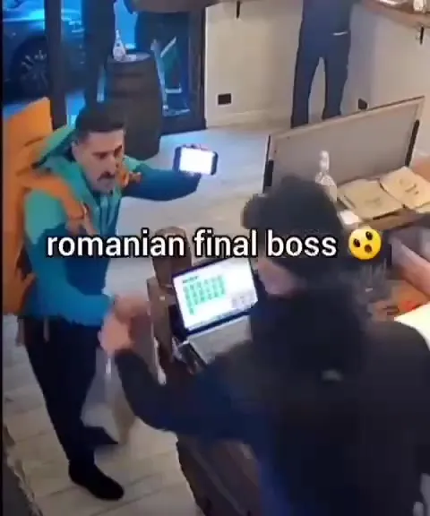 Romanian Final Boss at the Counter
