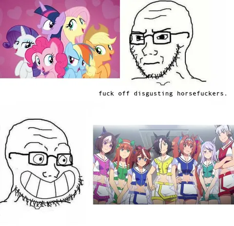 Horsefuckers Wojak Reaction