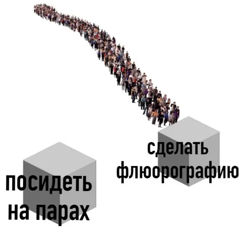 Посидеть на парах или сделать флюорографию