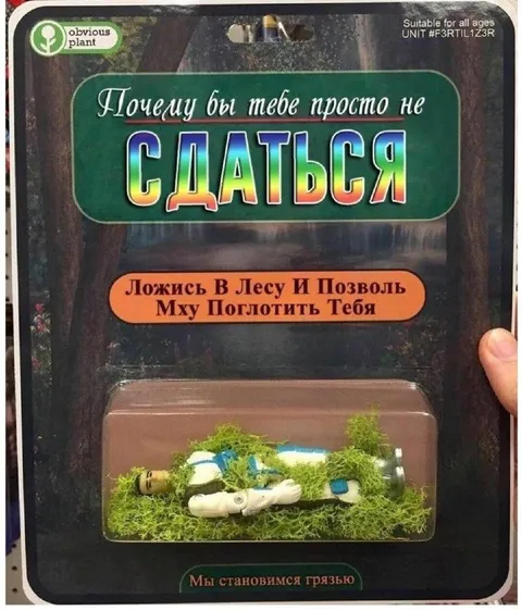 Почему бы тебе просто не сдаться