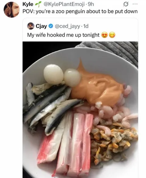 Zoo Penguin Seafood Plate
