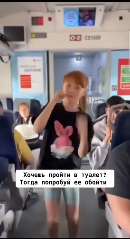 Попробуй ее обойти в туалет