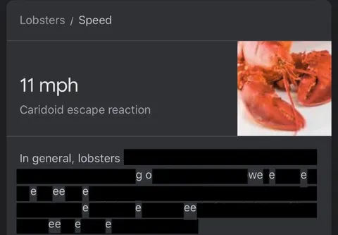 Lobsters Escape at 11 mph