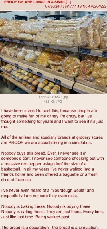 Bread Is a Simulation