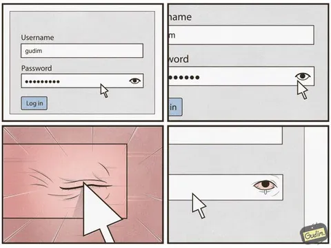Clicking the Password Eye