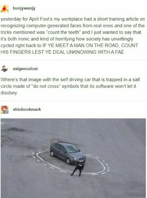 Self-Driving Car Salt Circle