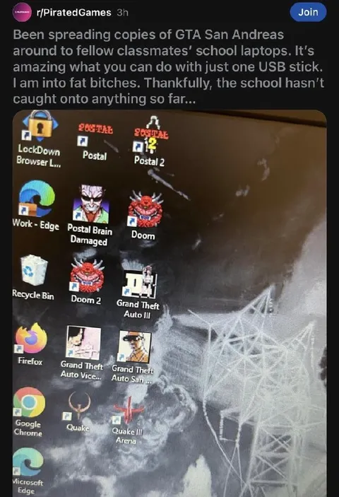 School Laptop Full of Games
