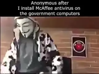 Anonymous Installs McAfee Antivirus