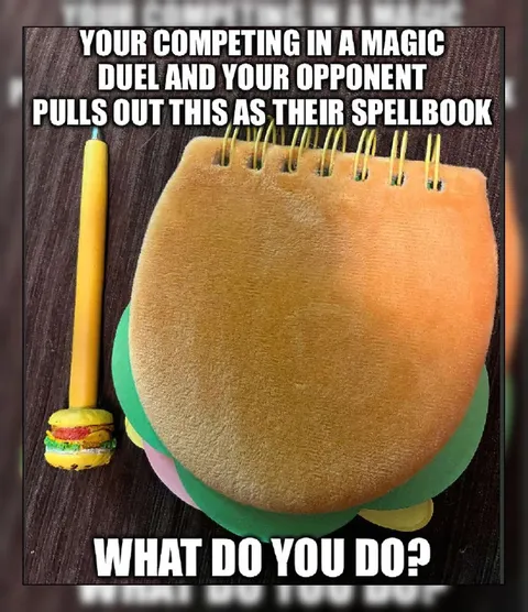 Hamburger Spellbook in a Magic Duel