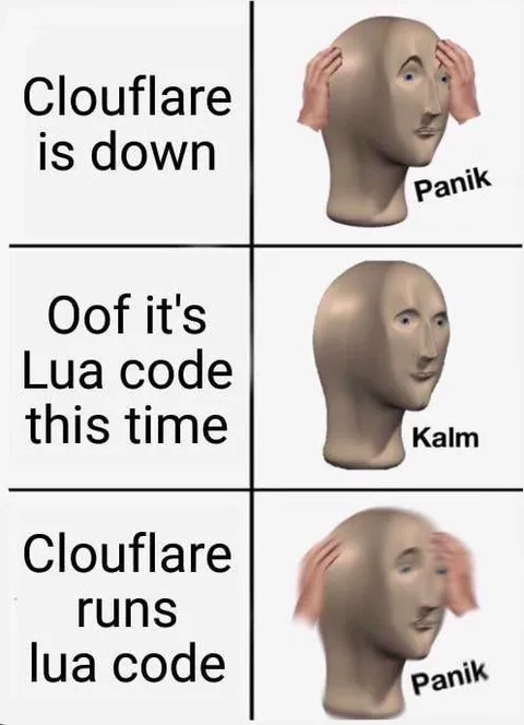 Cloudflare Down Lua Code Panic