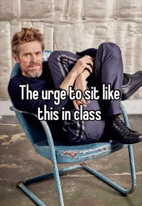 The Urge to Sit Like This