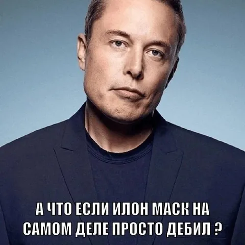А что если Илон Маск просто дебил
