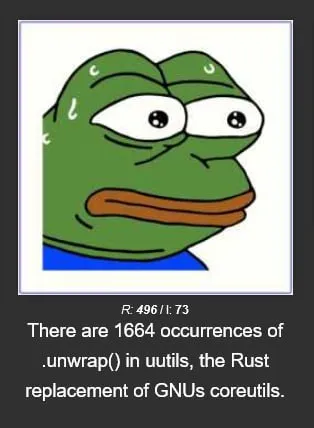 Rust Replacement Confusion