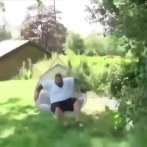 Кресло уехало в кусты