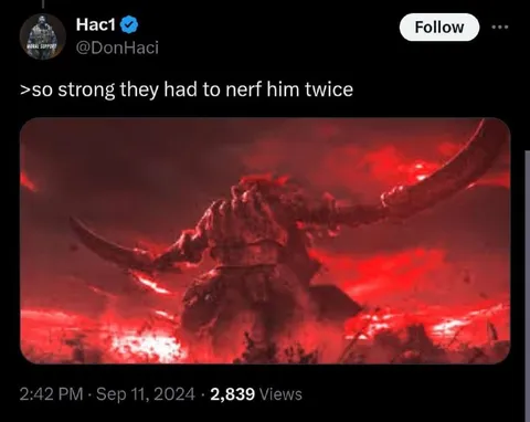 So Strong They Nerfed Him Twice