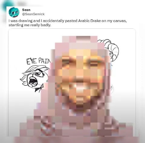 Accidentally Pasted Arabic Drake