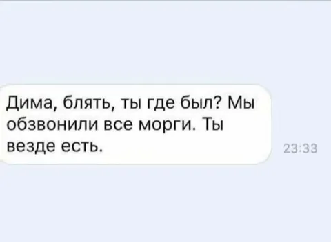 Дима, ты где был?