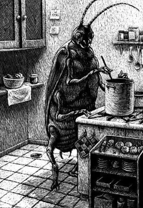 Грегор Замза варит кофе