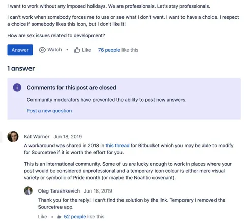 Professionals Reject Forced Icons
