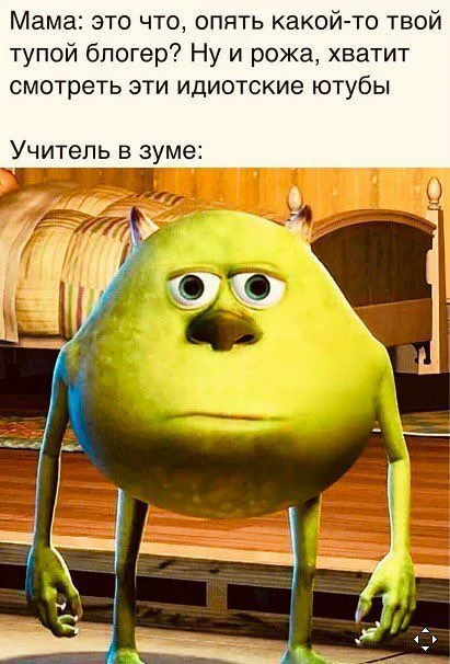 Учитель в зуме после слов мамы