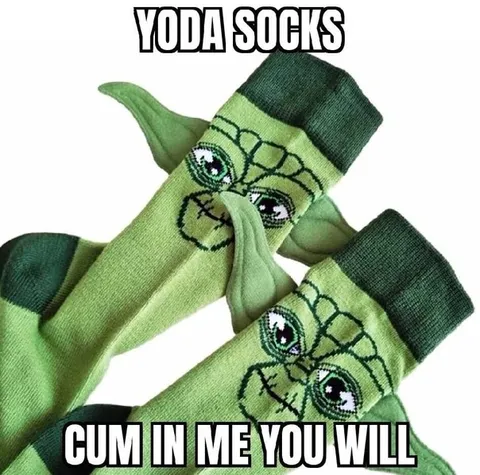 Yoda Socks Cum Meme