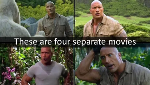 Four Separate Dwayne Johnson Movies